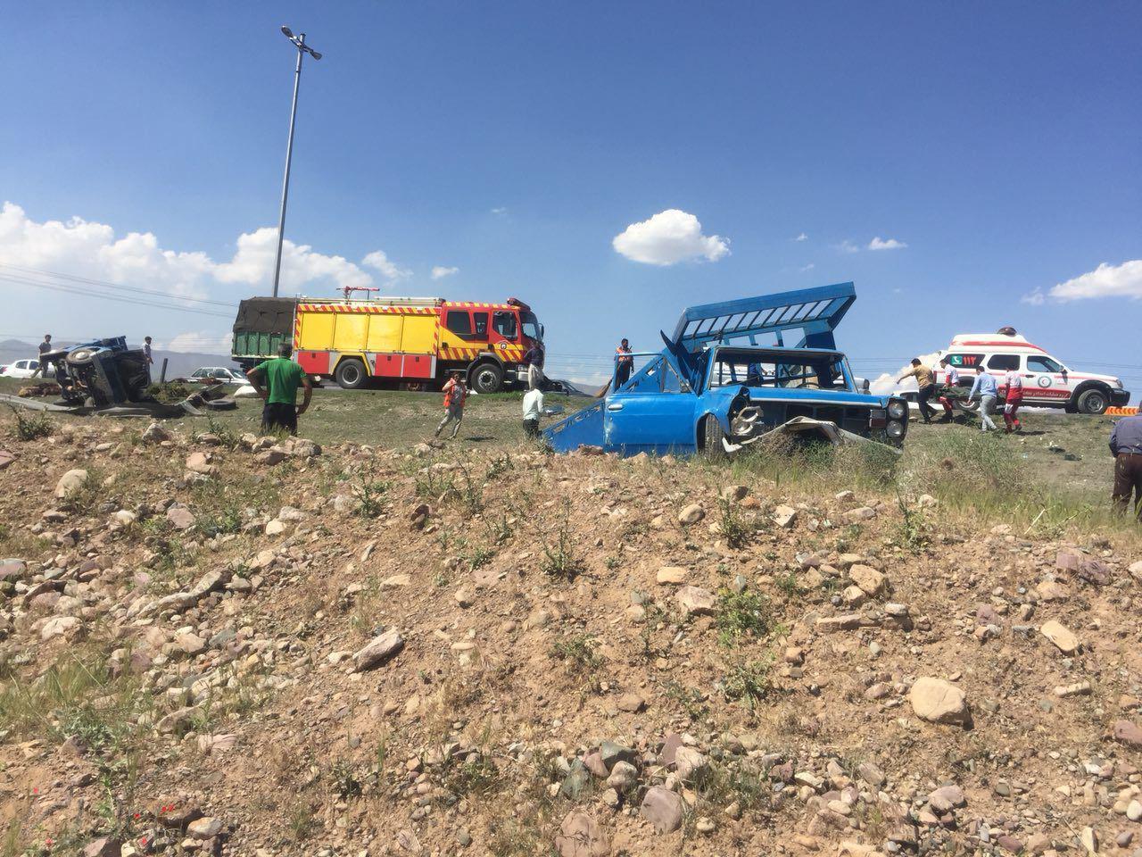 یک کشته و 15 مصدوم در سه حادثه جاده‌ای در البرز(+تصاویر)