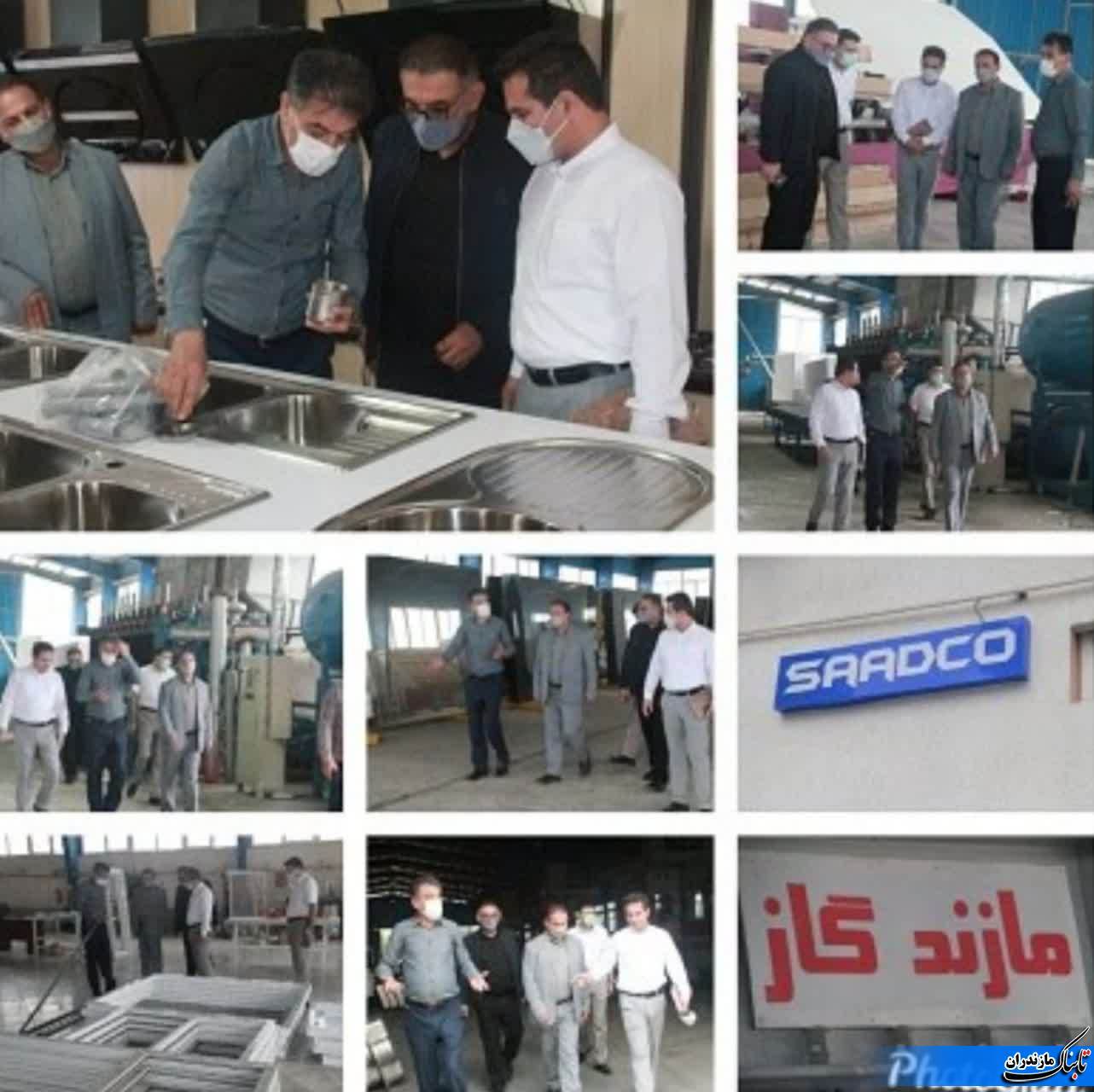 بازید رئیس و اعضای شورای شهر نکا از کارخانه تولیدی صادکو(مازند گاز)