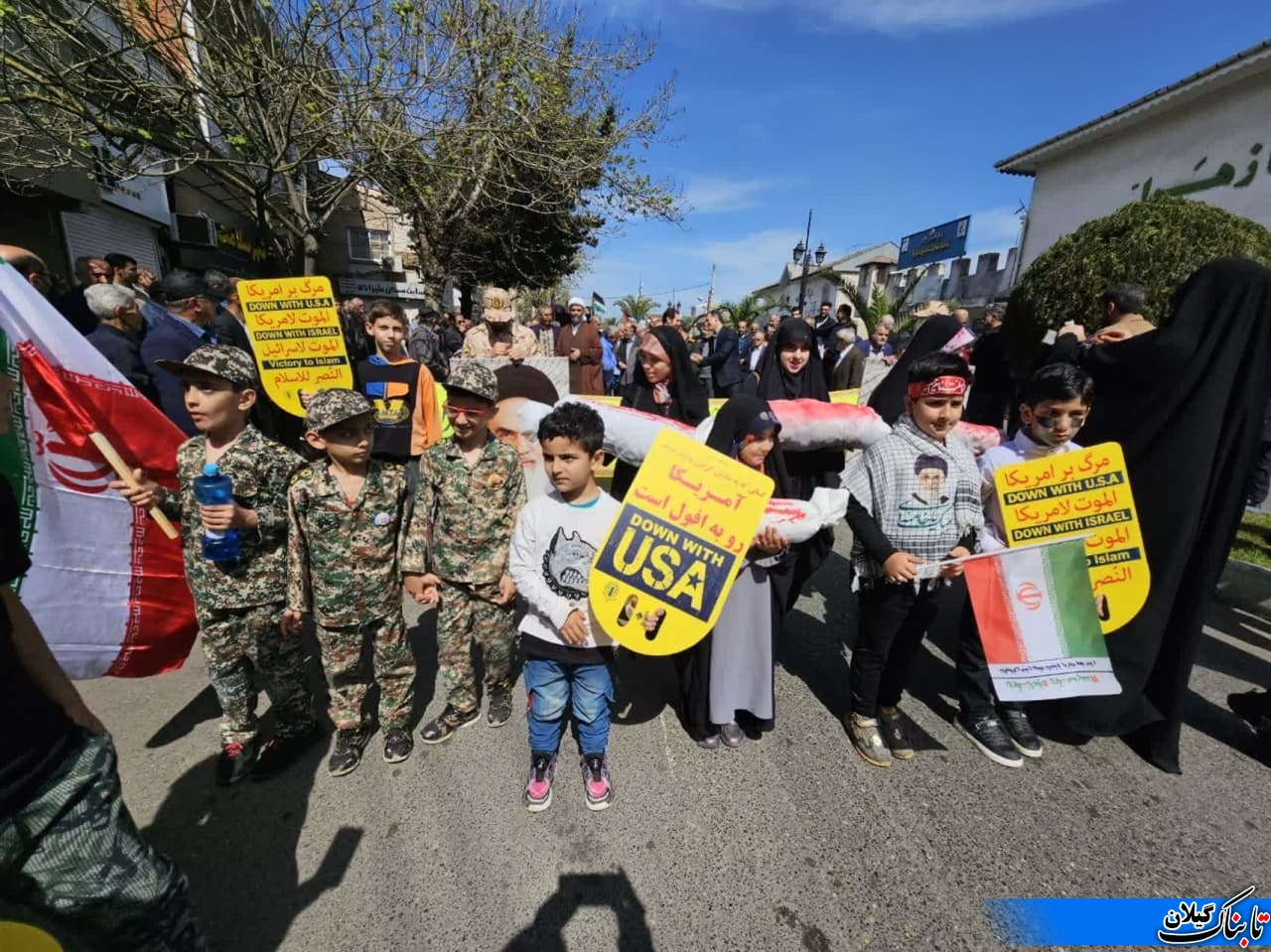 گزارش تصویری از راهپیمایی روز جهانی قدس شهرستان لنگرود